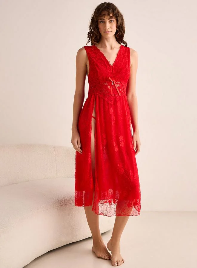 سبلاش فيڤ Lace Babydoll with Thongs